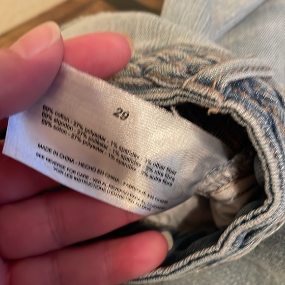 Frayed jeans high rise denim short - Picture 6 of 6